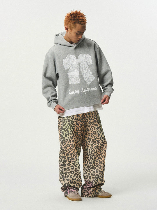 EMPTY REFERENCE Hand Painted Leopard Print Work Pants | Face 3 Face