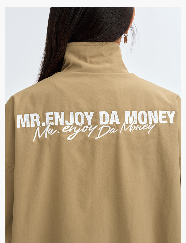 MEDM Basic Logo Embroidered Track Jacket | Face 3 Face