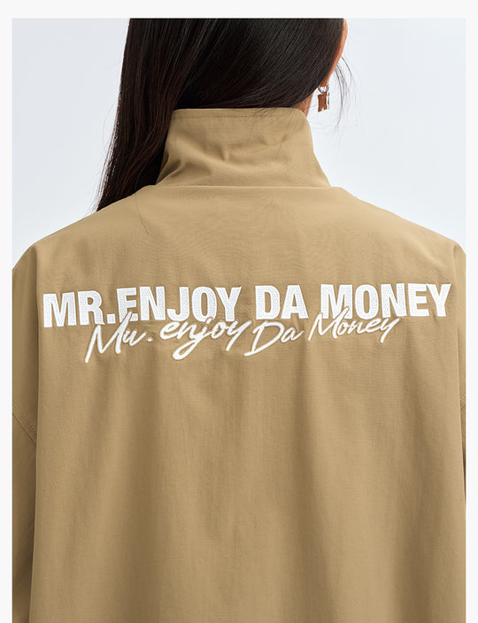 MEDM Basic Logo Embroidered Track Jacket | Face 3 Face