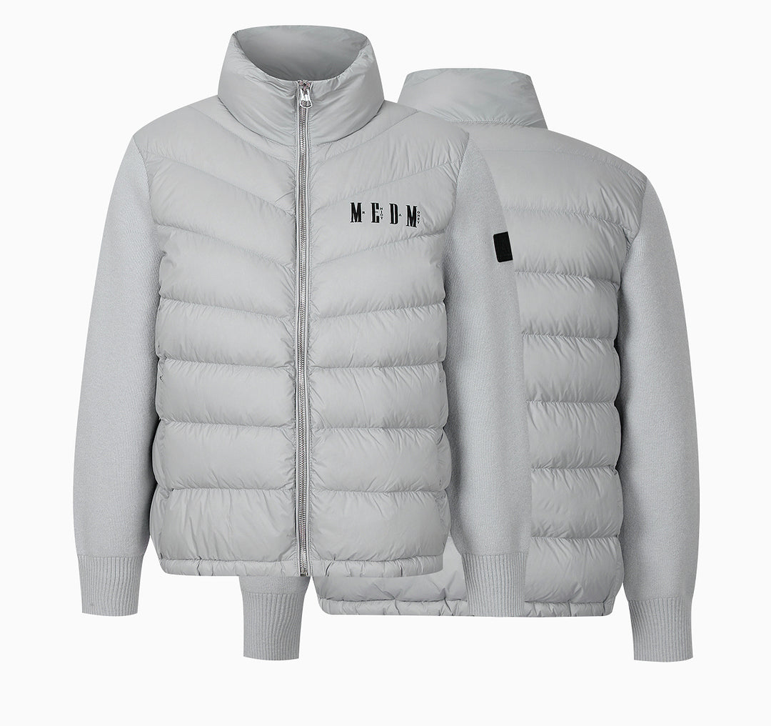 MEDM Shoulder Patchwork Lightweight Down Jacket | Face 3 Face