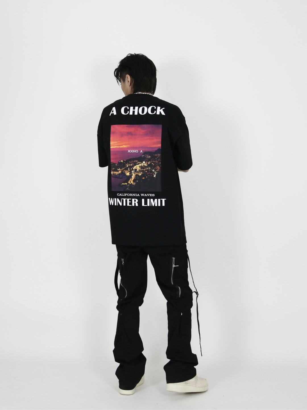 Graphic Tee | Achock CALIFORNIA WAVES Landscape Print Tee | Face 3 Face
