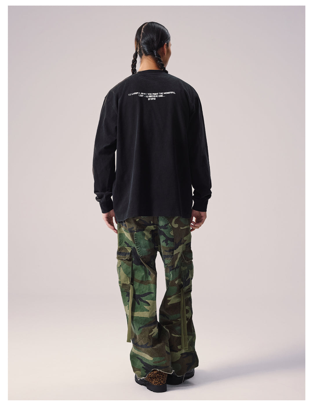 Remedy Distressed Camouflage Work Cargo Pants | Face 3 Face