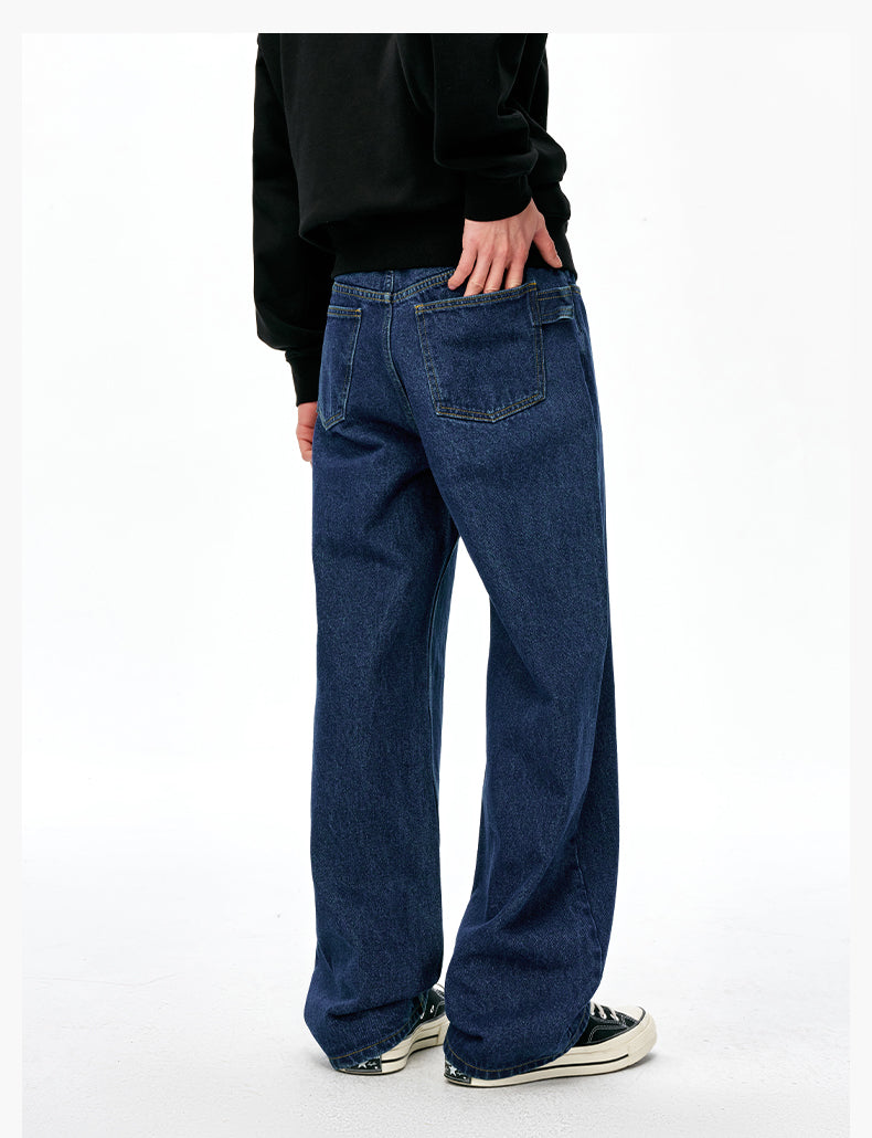 MEDM Horsehair Waist Tag Washed Jeans | Face 3 Face