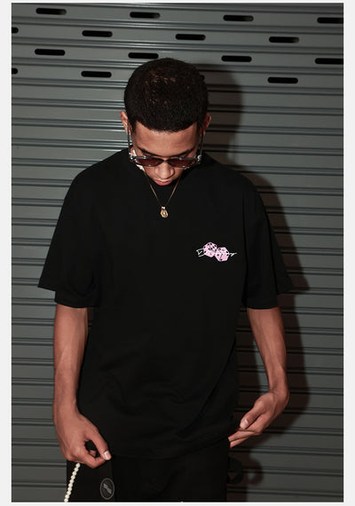 DICETINY Basic Dice Logo Embroidery Tee | Face 3 Face