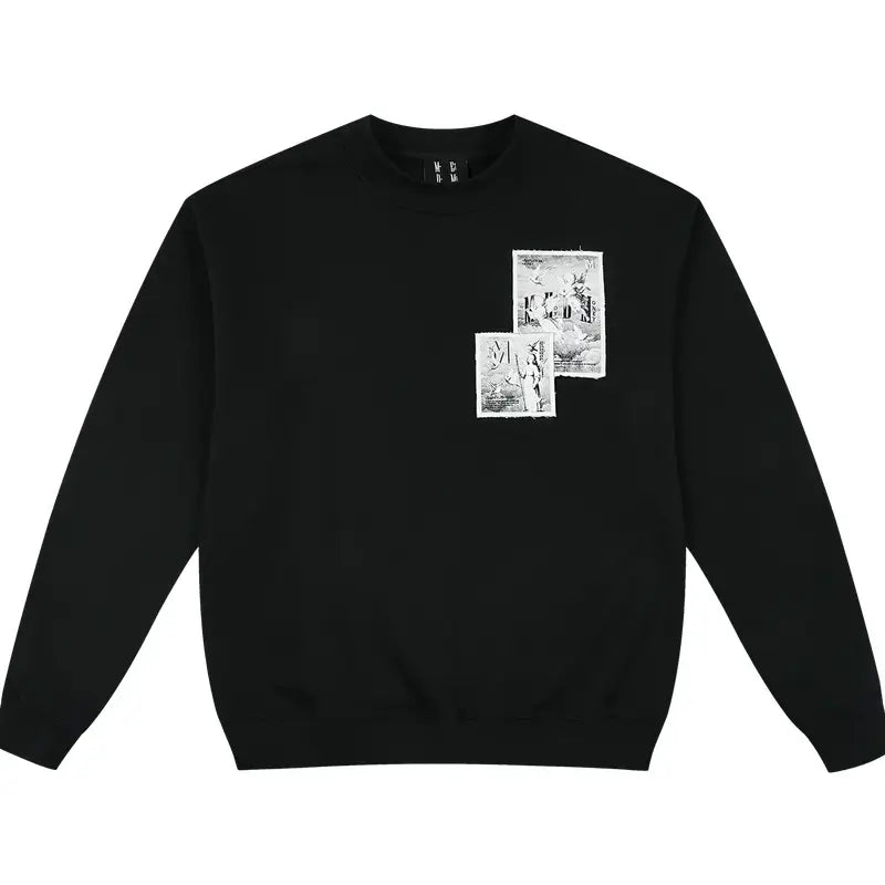 MEDM Angel Print Patch Sweatshirt | Face 3 Face