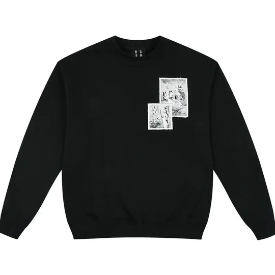 MEDM Angel Print Patch Sweatshirt | Face 3 Face