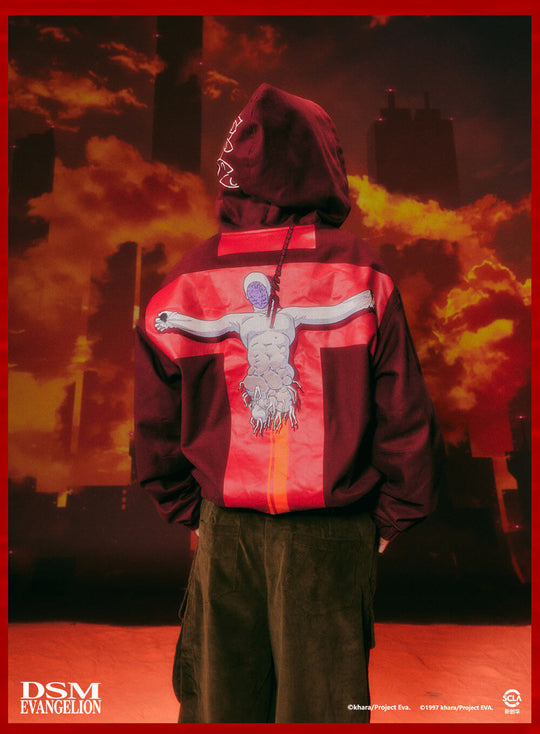 DSM x EVA Second Angel Lilith Washed Zip Up Hooded Jacket | Face 3 Face