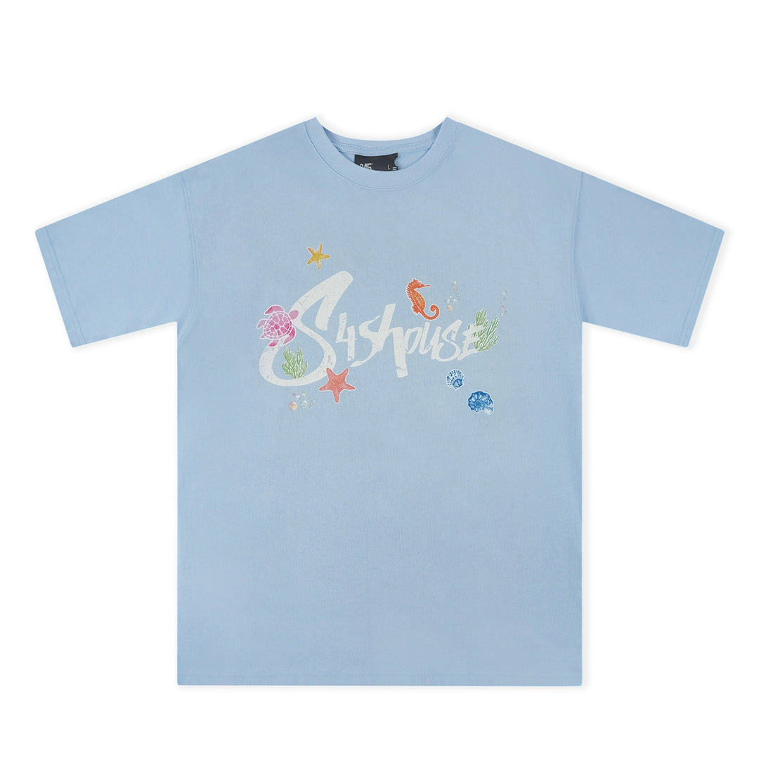 S45 Underwater World Graffiti Print Tee | Face 3 Face