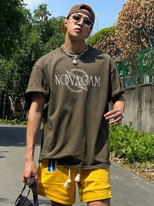 NOVACAM Vintage Letters Logo Frayed Destruction Tee | Face 3 Face