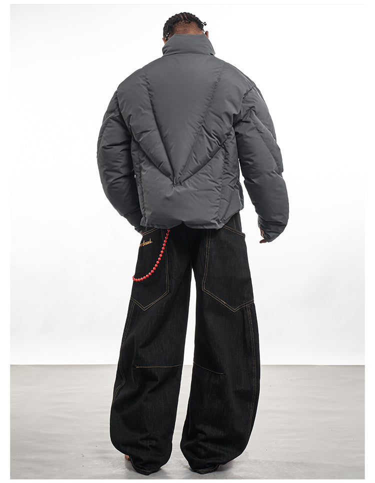 F3F Select Deconstructed Lines Puffer Jacket | Face 3 Face