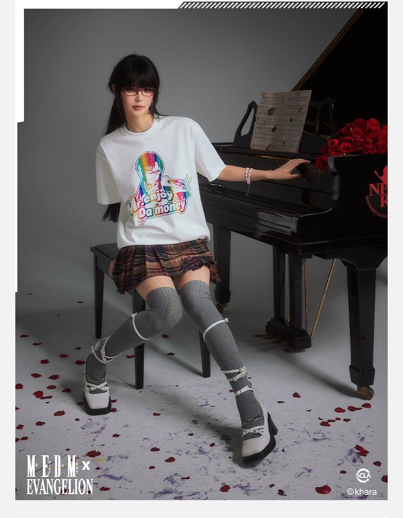 MEDM x EVA Colorful Character Print Tee | Face 3 Face
