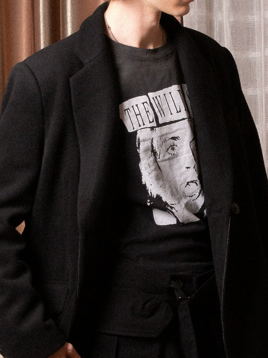 SOD Co. Rock Print Distressed Cropped Long Sleeve Tee | Face 3 Face