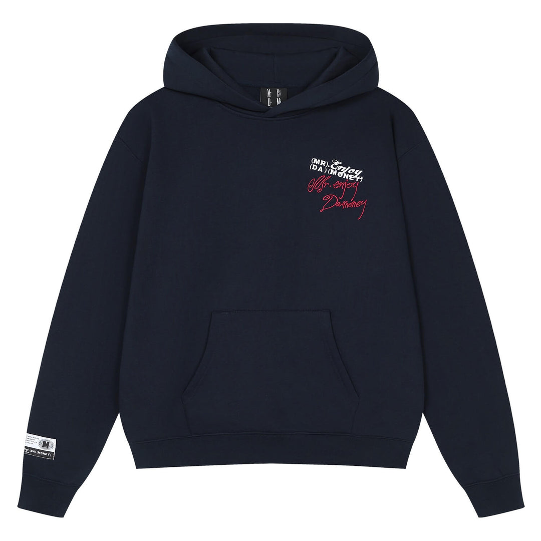 MEDM Handwritten Logo Print Hoodie | Face 3 Face
