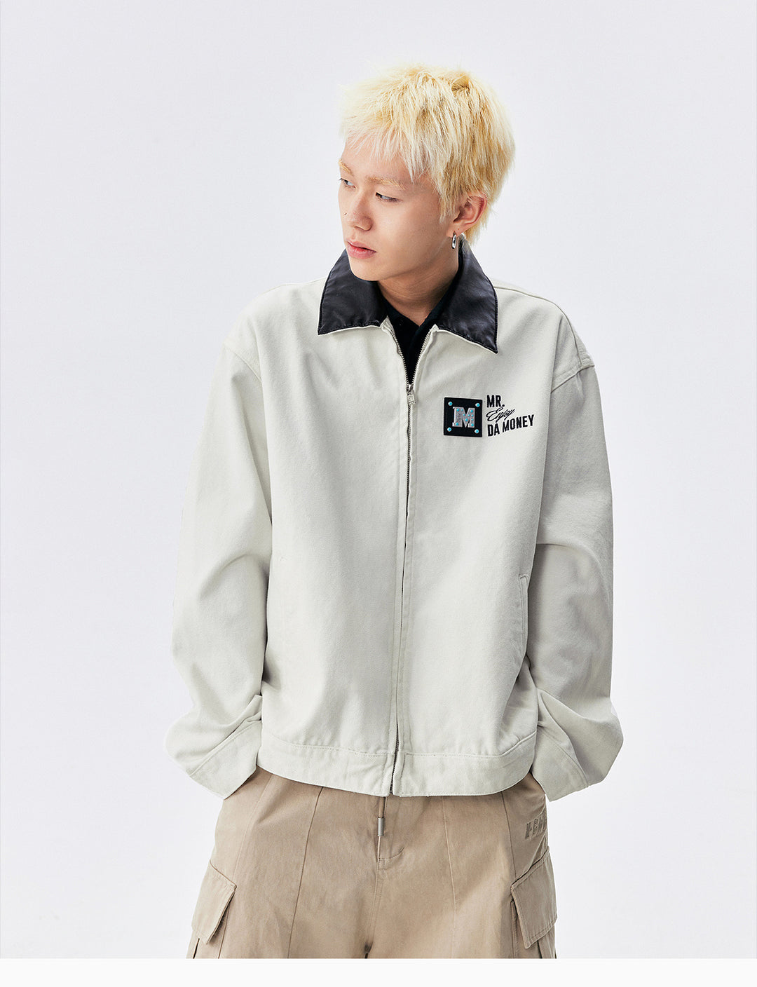 MEDM Turquoise Metal Patch Detroit Jacket | Face 3 Face