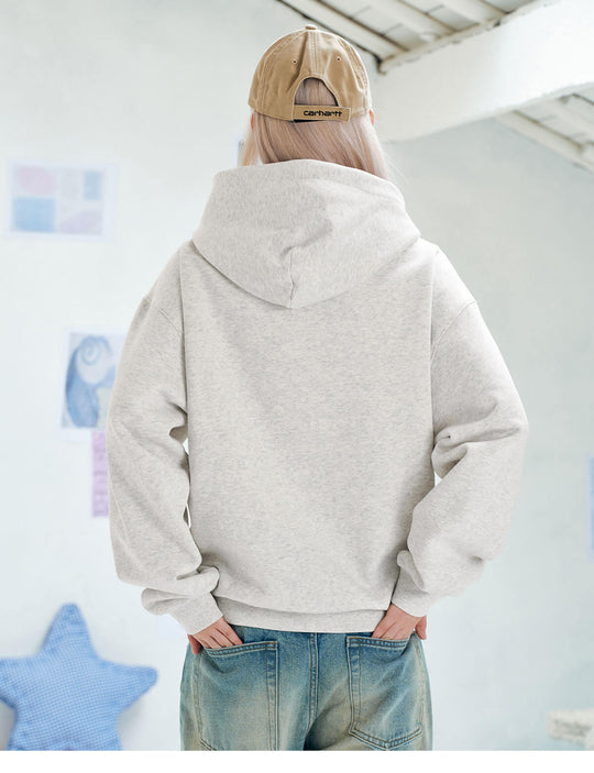 MEDM Leopard Hood Lining Star Patch Logo Hoodie