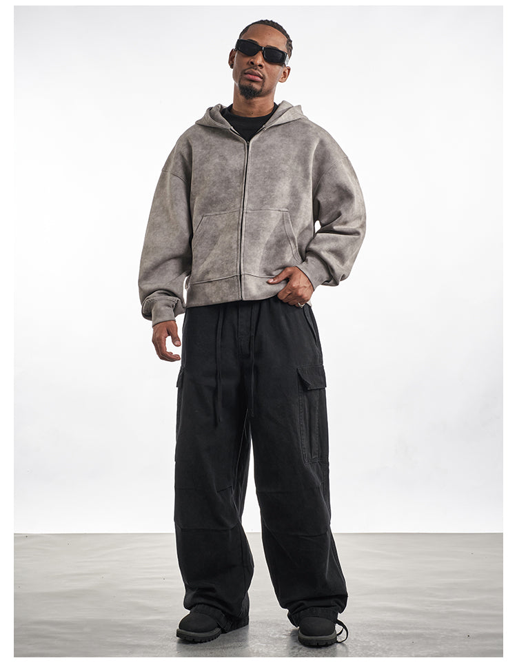 F3F Select Drawstring Large Pockets Baggy Cargo Pants | Face 3 Face