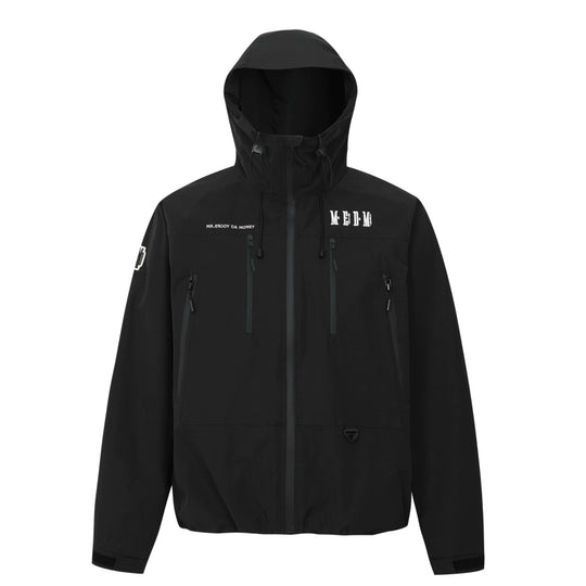 MEDM Basic Logo Embroidered Hardshell Jacket | Face 3 Face