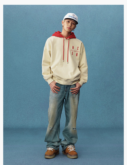 MEDM Layered Look Color Block Hoodie | Face 3 Face