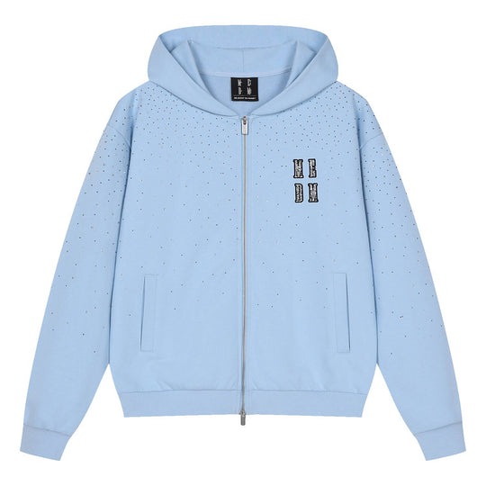 MEDM Starry Sky Rhinestone Zip Up Hoodie | Face 3 Face
