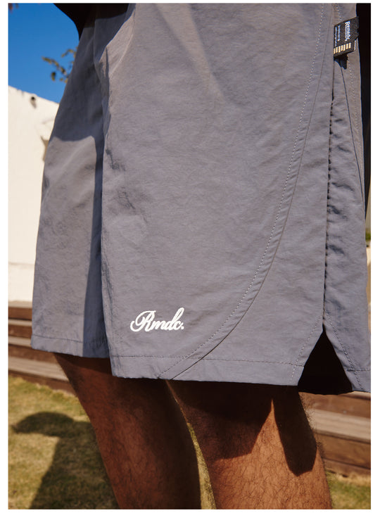Remedy Embroidered Nylon Sports Shorts | Face 3 Face