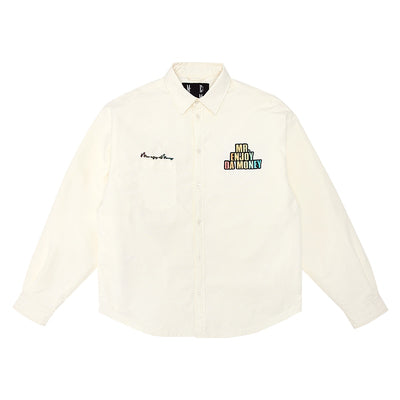 MEDM Logo Loose Shirt Jacket