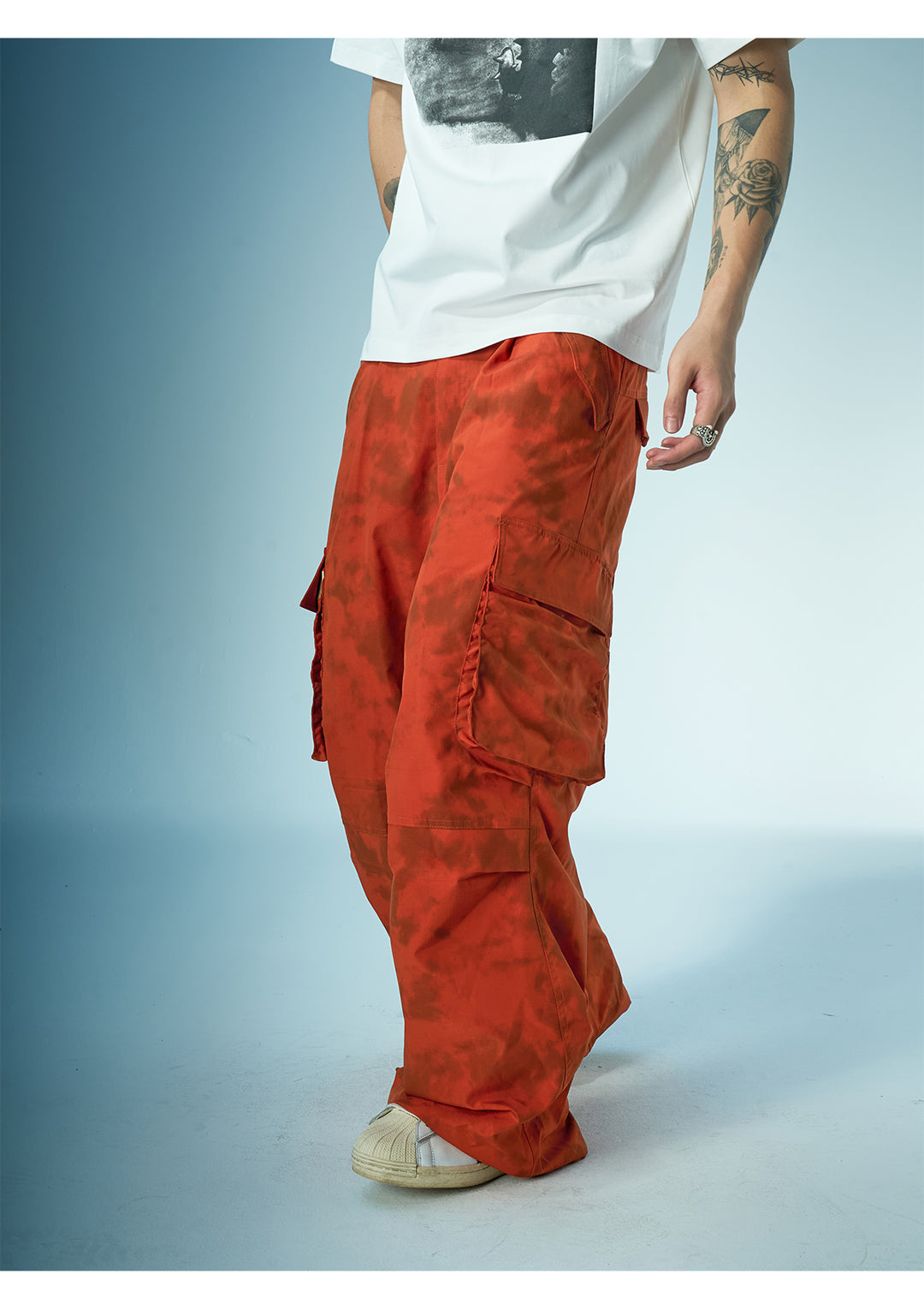 EVILKNIGHT(EK) Tie-Dye 3D Pocket Work Cargo Pants | Face 3 Face