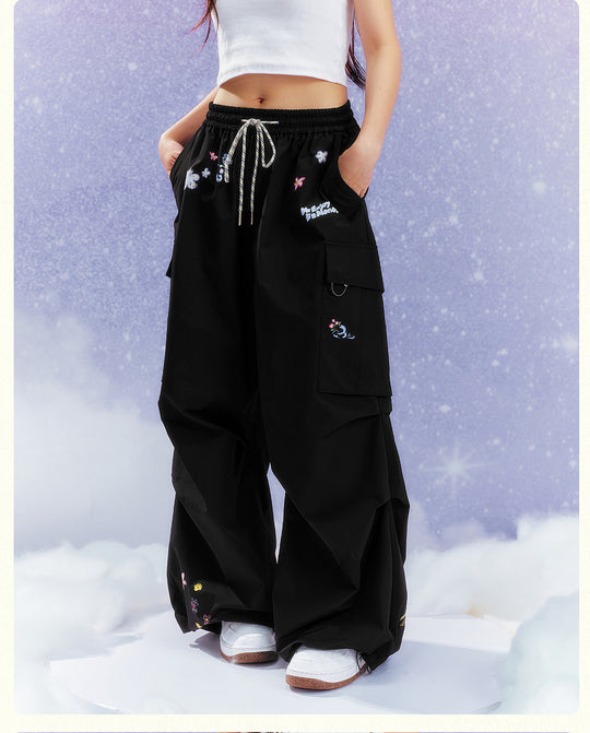 MEDM Floral Print Utility Cargo Pants | Face 3 Face