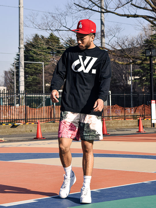 JUST VIBE Plush Texture Print Mesh Basketball Shorts | Face 3 Face