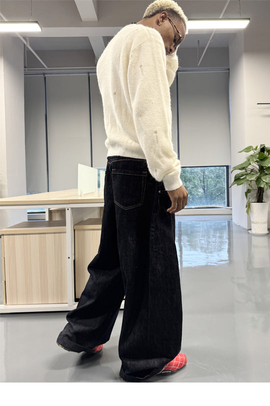 STEEPC Magnetic Button Scimitar Jeans | Face 3 Face