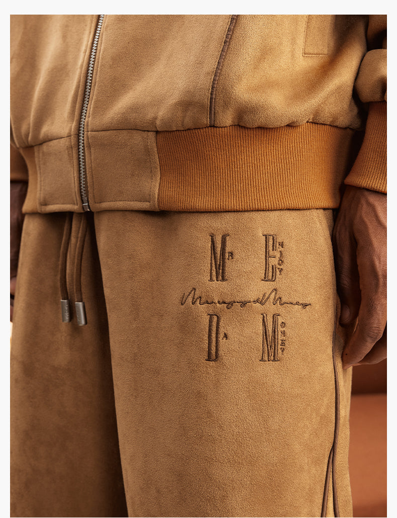 MEDM Suede Track Pants | Face 3 Face