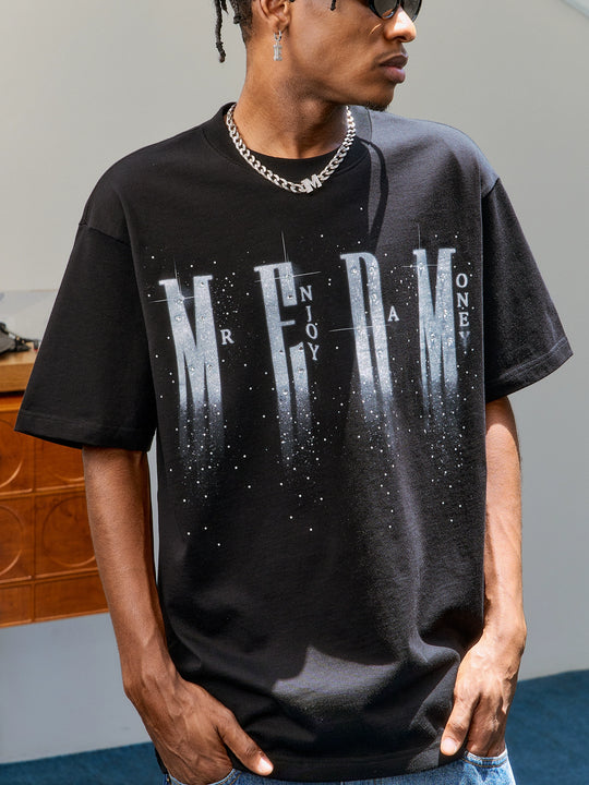 MEDM Rhinestone Flash Logo Tee | Face 3 Face