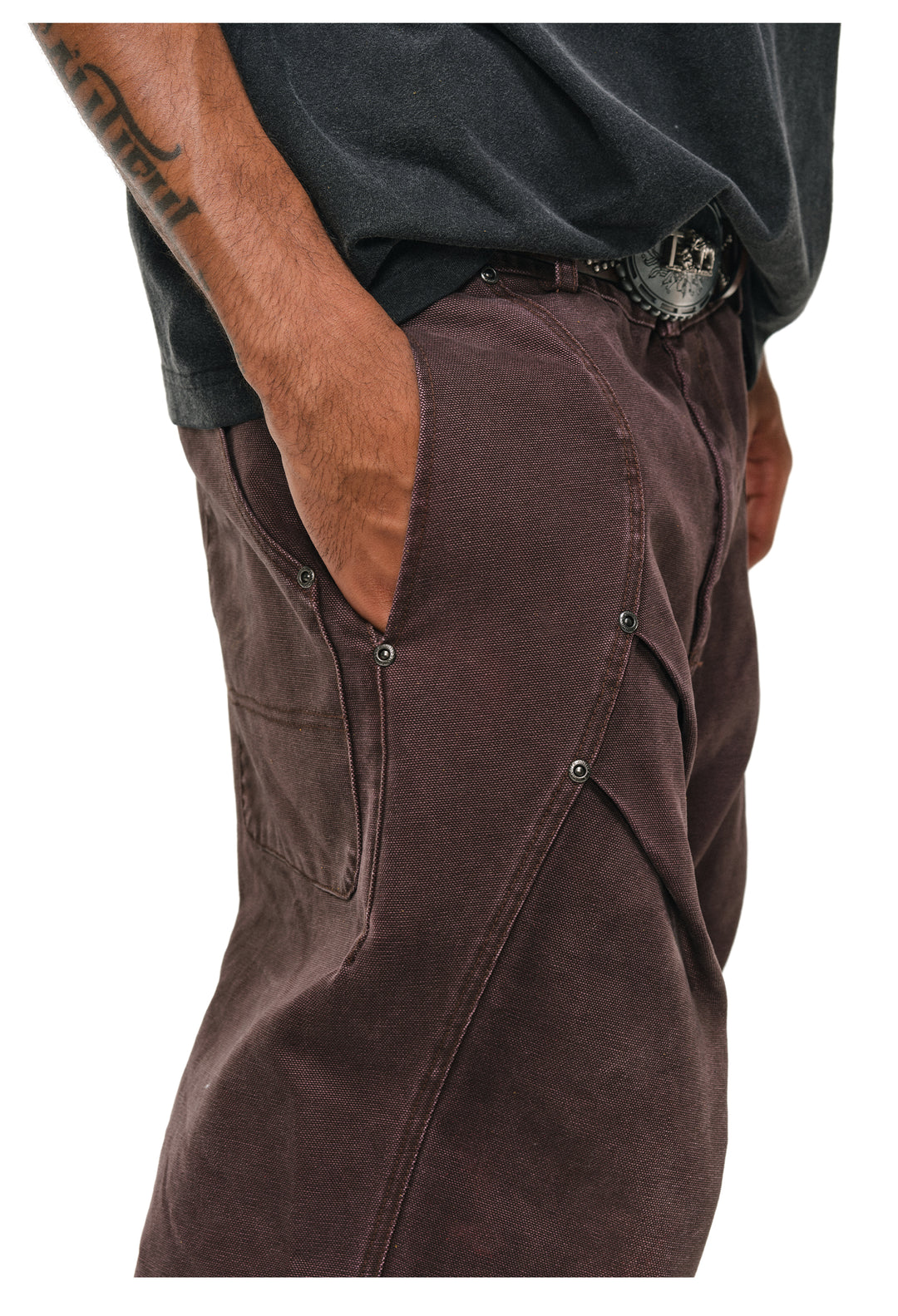 ANTIDOTE 3D Pleated Washed Work Pants | Face 3 Face