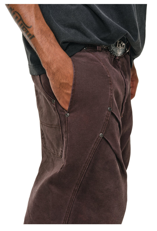 ANTIDOTE 3D Pleated Washed Work Pants | Face 3 Face