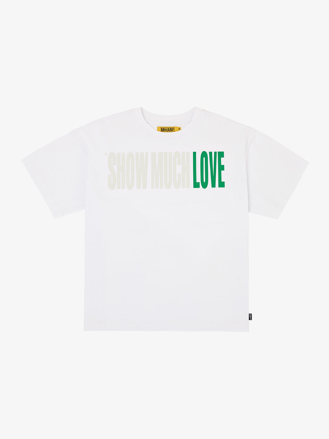MHARF SHOW MUCH LOVE Barcode Print Tee | Face 3 Face