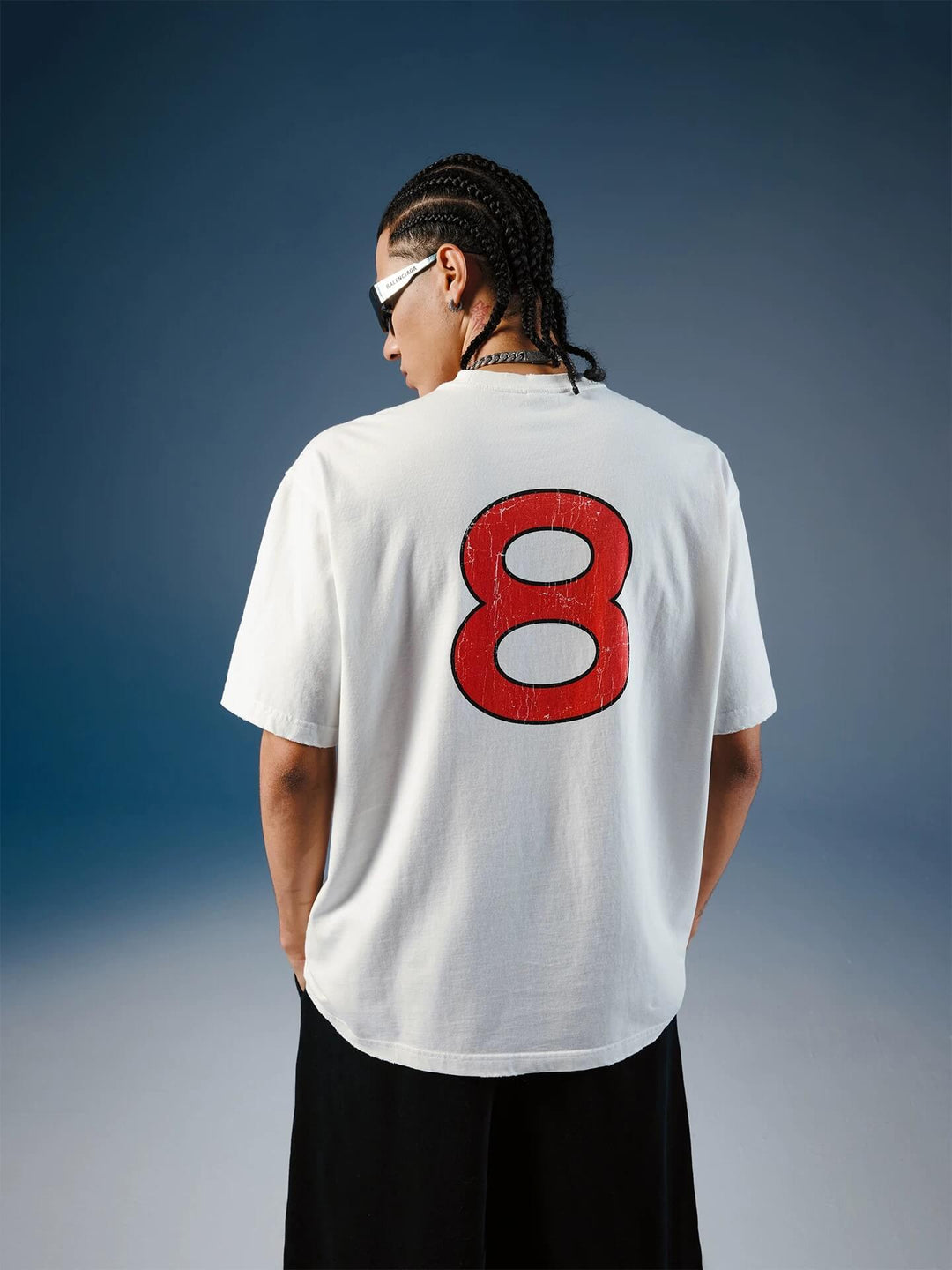 1807 Vintage Crown Print Distressed Short Sleeve Tee | Face 3 Face