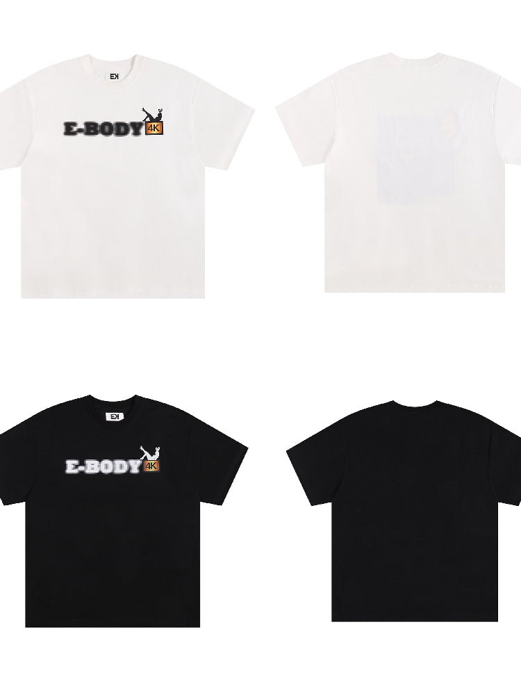 EVILKNIGHT(EK) Mosaic Letter Printed Tee | Face 3 Face