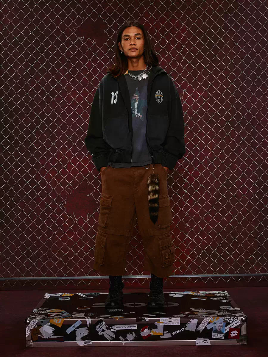 SOD Co. Soccer Layered Zip Up Hoodie | Face 3 Face