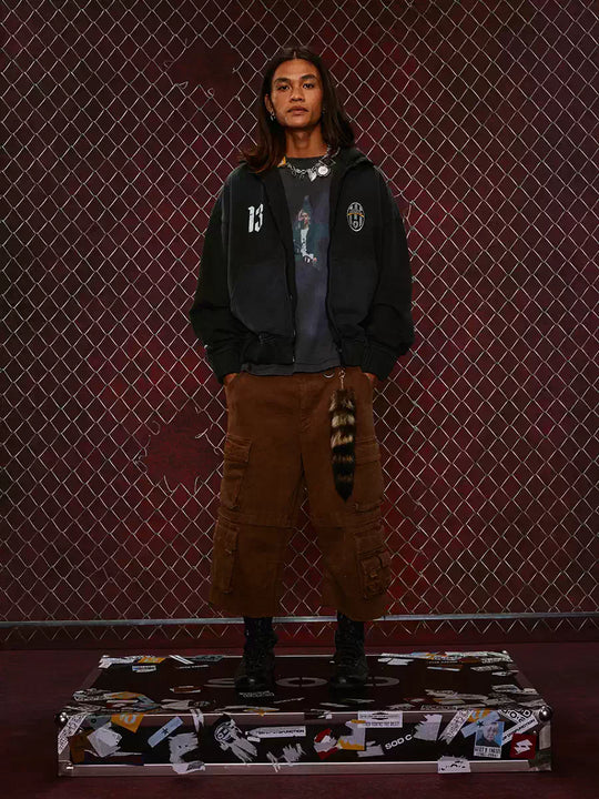 SOD Co. Soccer Layered Zip Up Hoodie | Face 3 Face