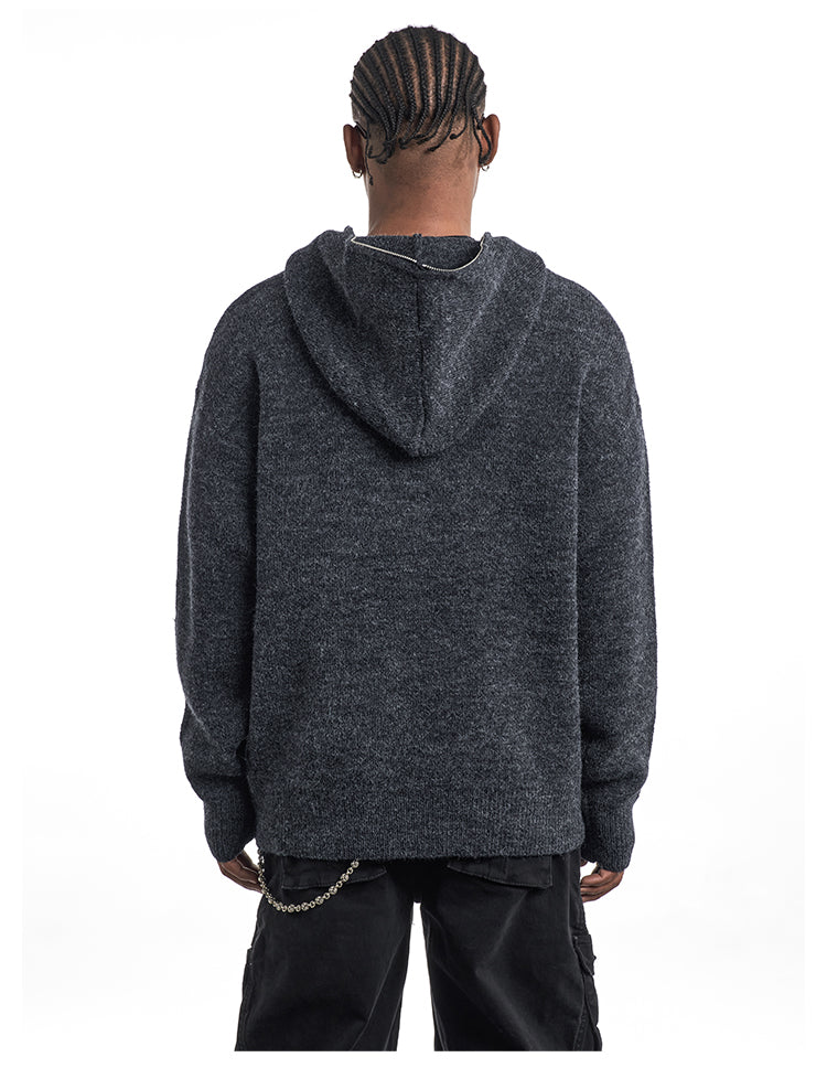 F3F Select Zip Up Knit Hoodie | Face 3 Face