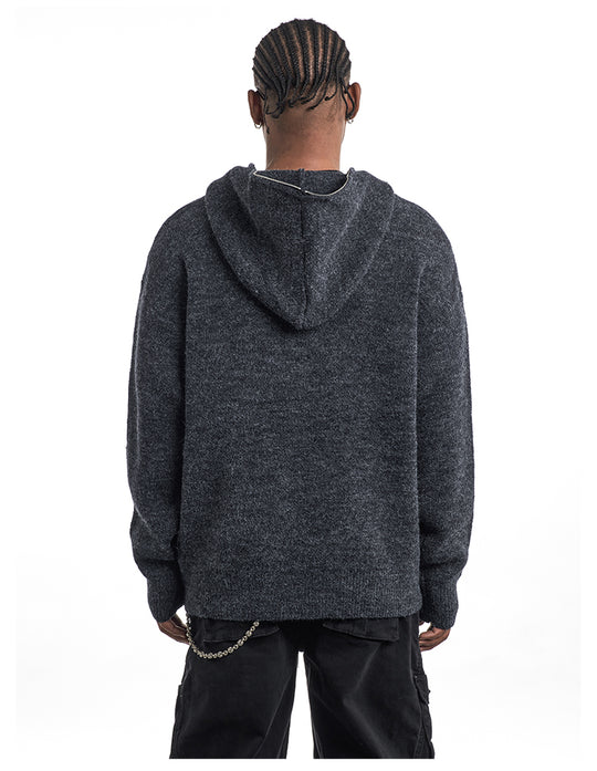 F3F Select Zip Up Knit Hoodie | Face 3 Face