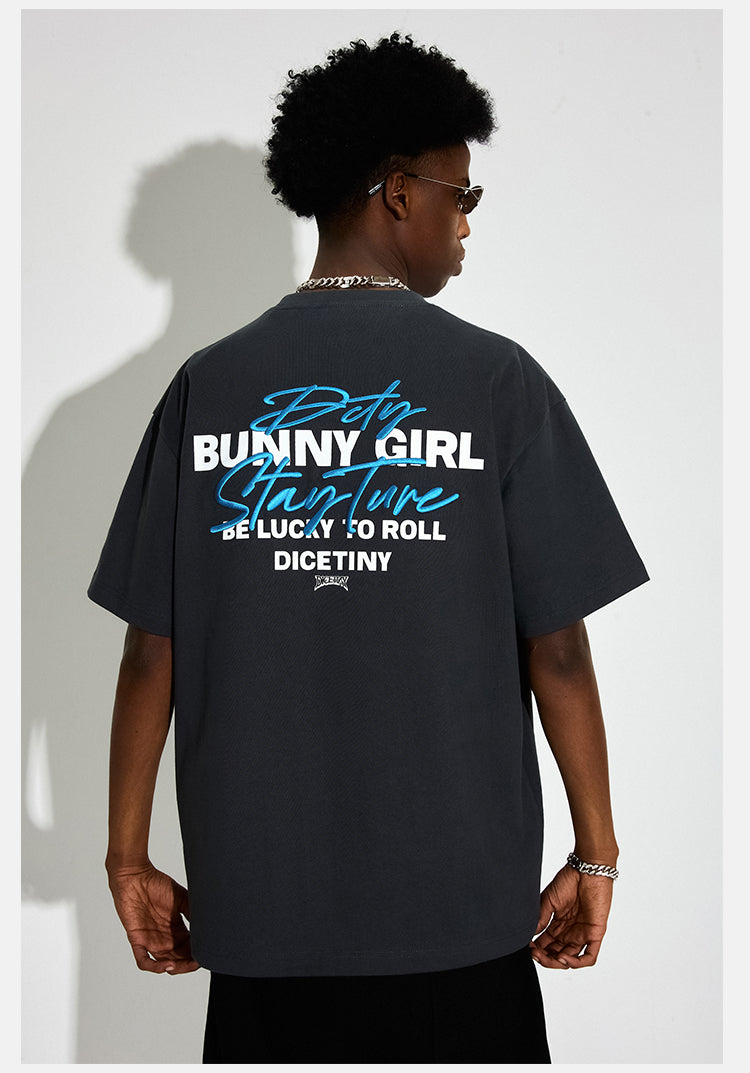 DICETINY Bunny Girl Letter Print Tee | Face 3 Face