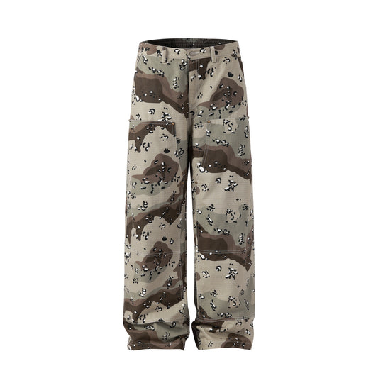 NOVACAM Desert Camouflage Double Knee Work Pants | Face 3 Face