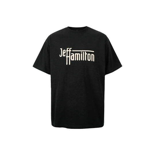 1807 Jeff Hamilton Font Logo Printed Tee | Face 3 Face