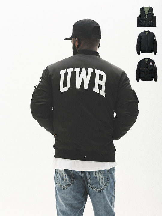 UNTILWERICH 3-in-1 MA-1 Bomber Jacket Vest Set | Face 3 Face