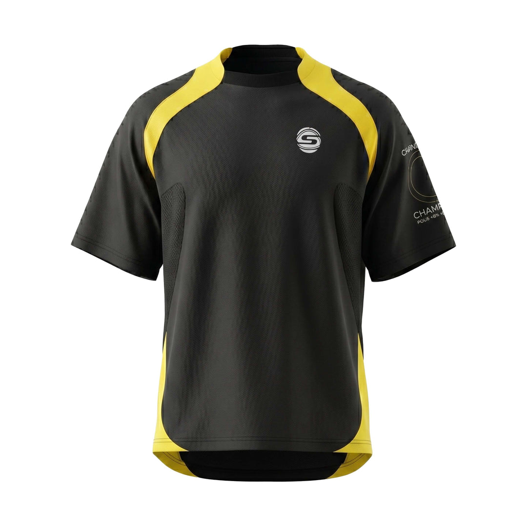 S45 Contrast Patchwork No 9 Short Sleeve Soccer Jersey | Face 3 Face