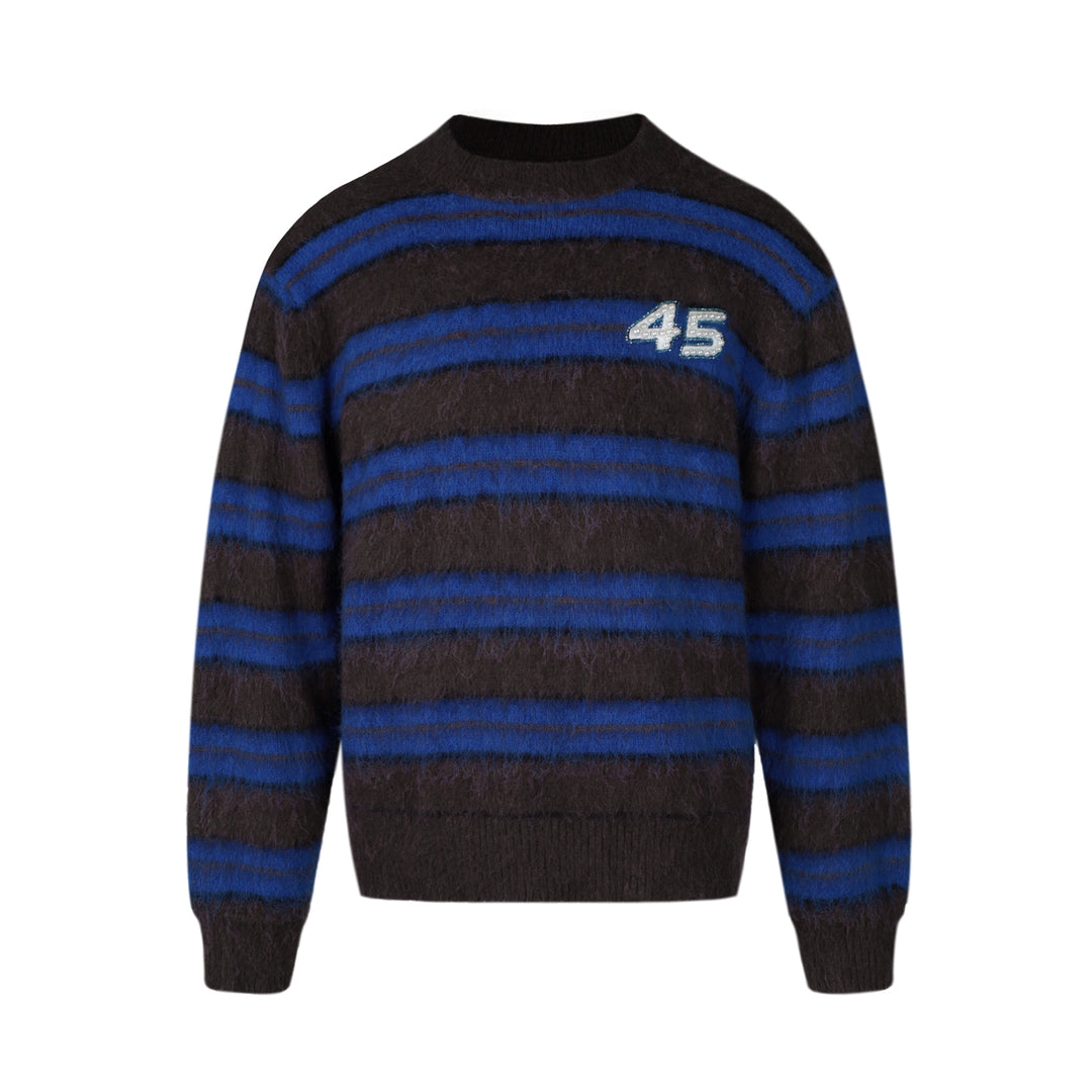 S45 Striped Pearl Brushed Knit Sweater | Face 3 Face
