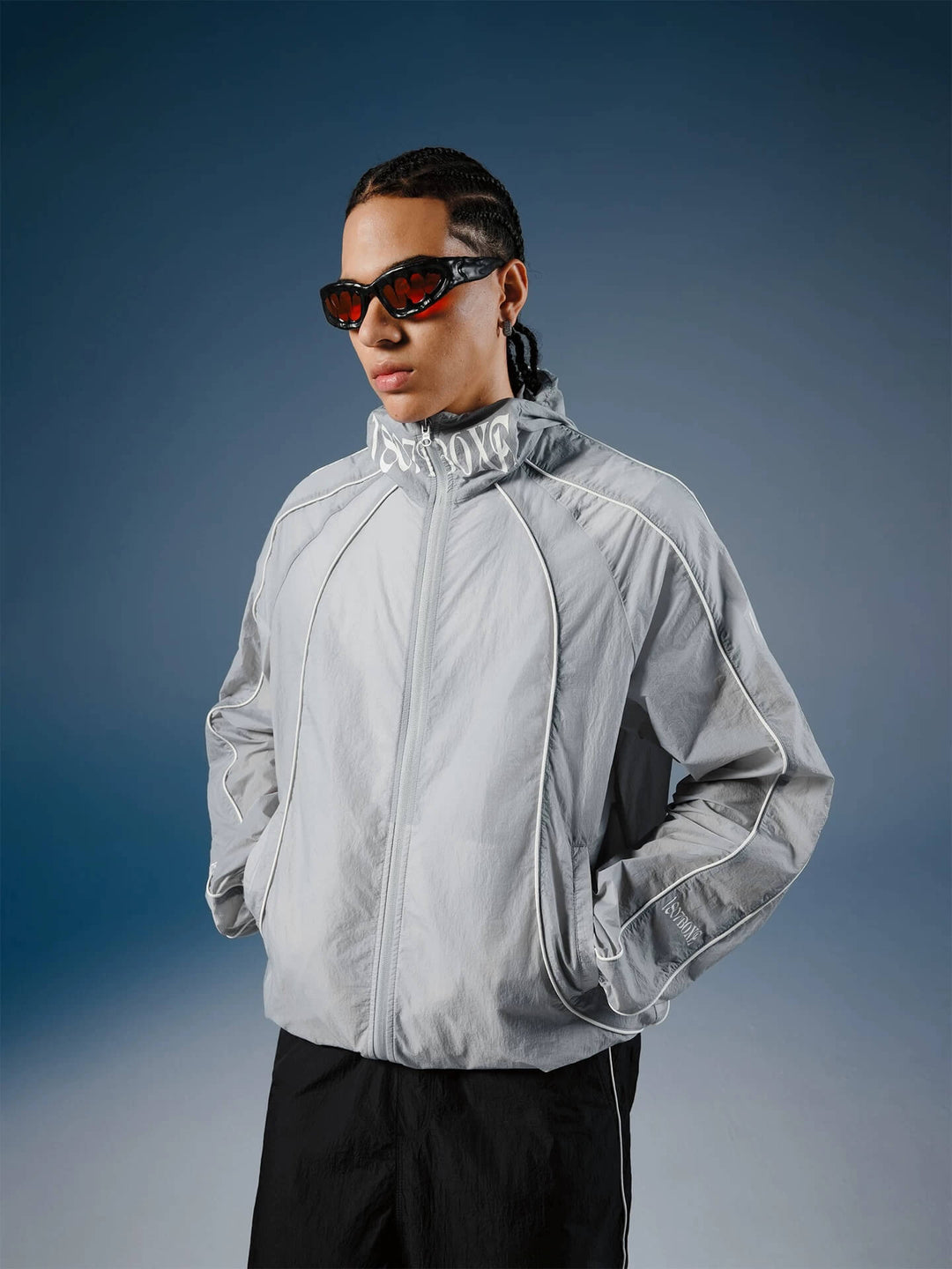 1807 Logo Star Print UV Protection Sports Track Jacket | Face 3 Face