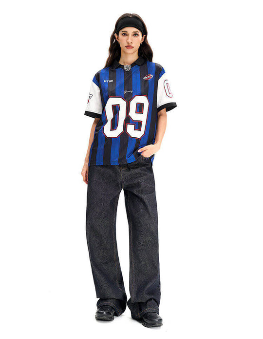 F3F Select Contrast Stripe Short Sleeve Polo Soccer Jersey | Face 3 Face