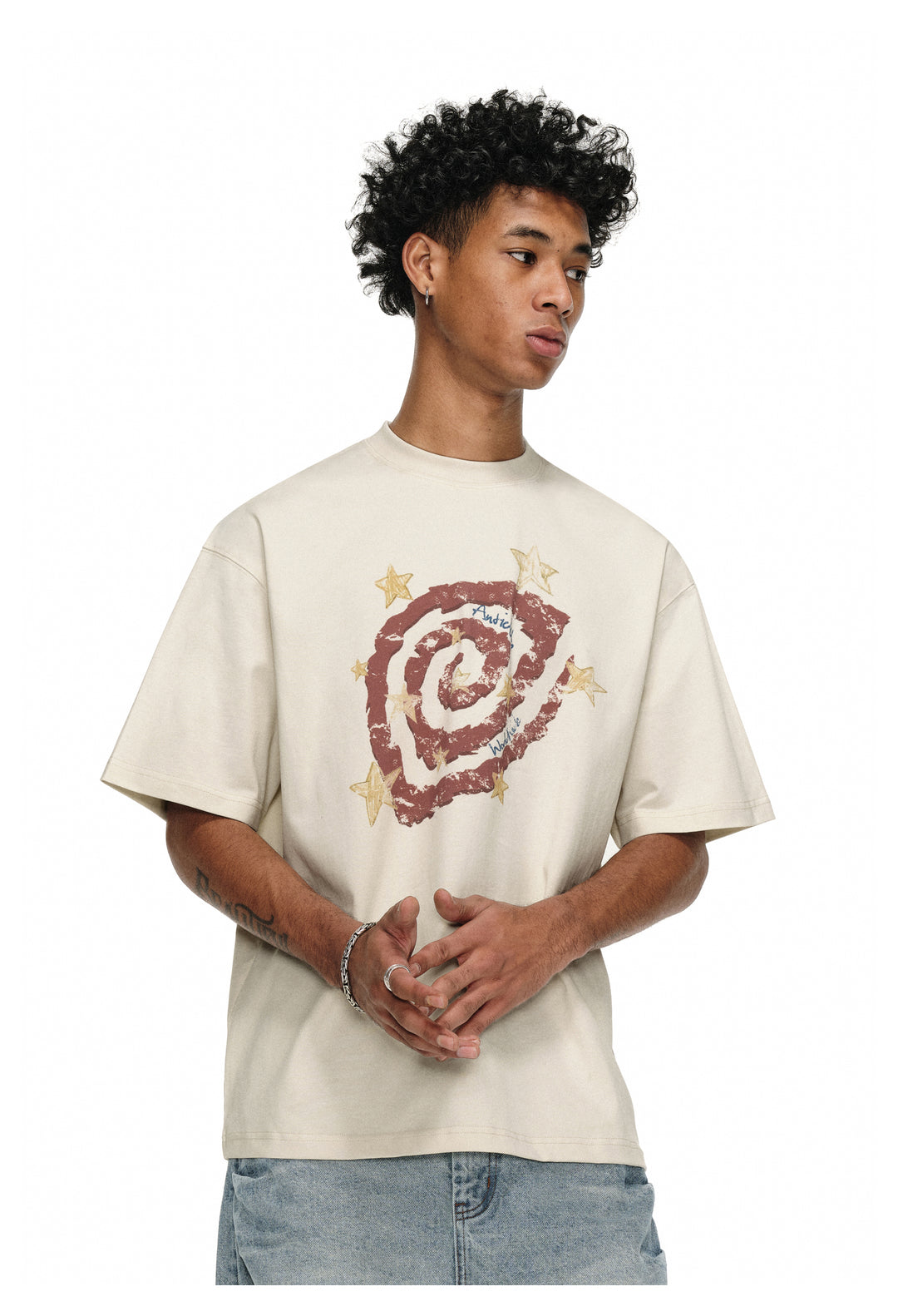 ANTIDOTE Psychedelic Star Swirl Printed Tee | Face 3 Face