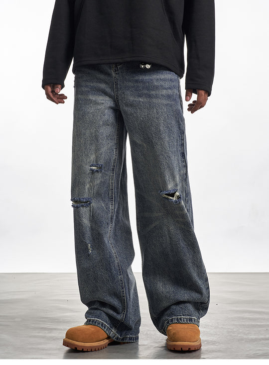 F3F Select Holes Faded Distressed Jeans | Face 3 Face